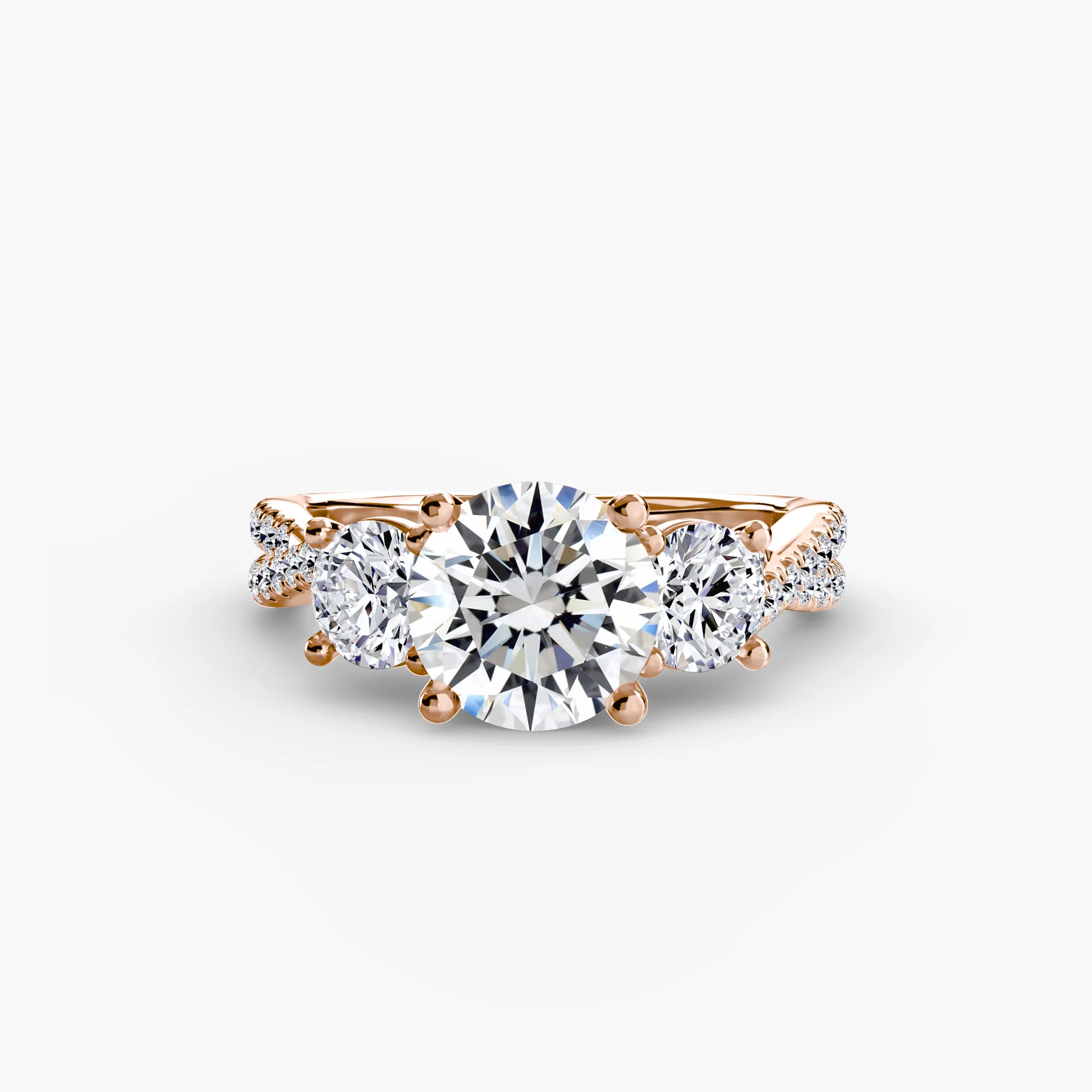Three-Stone with Pavé Band 2 - Image 79