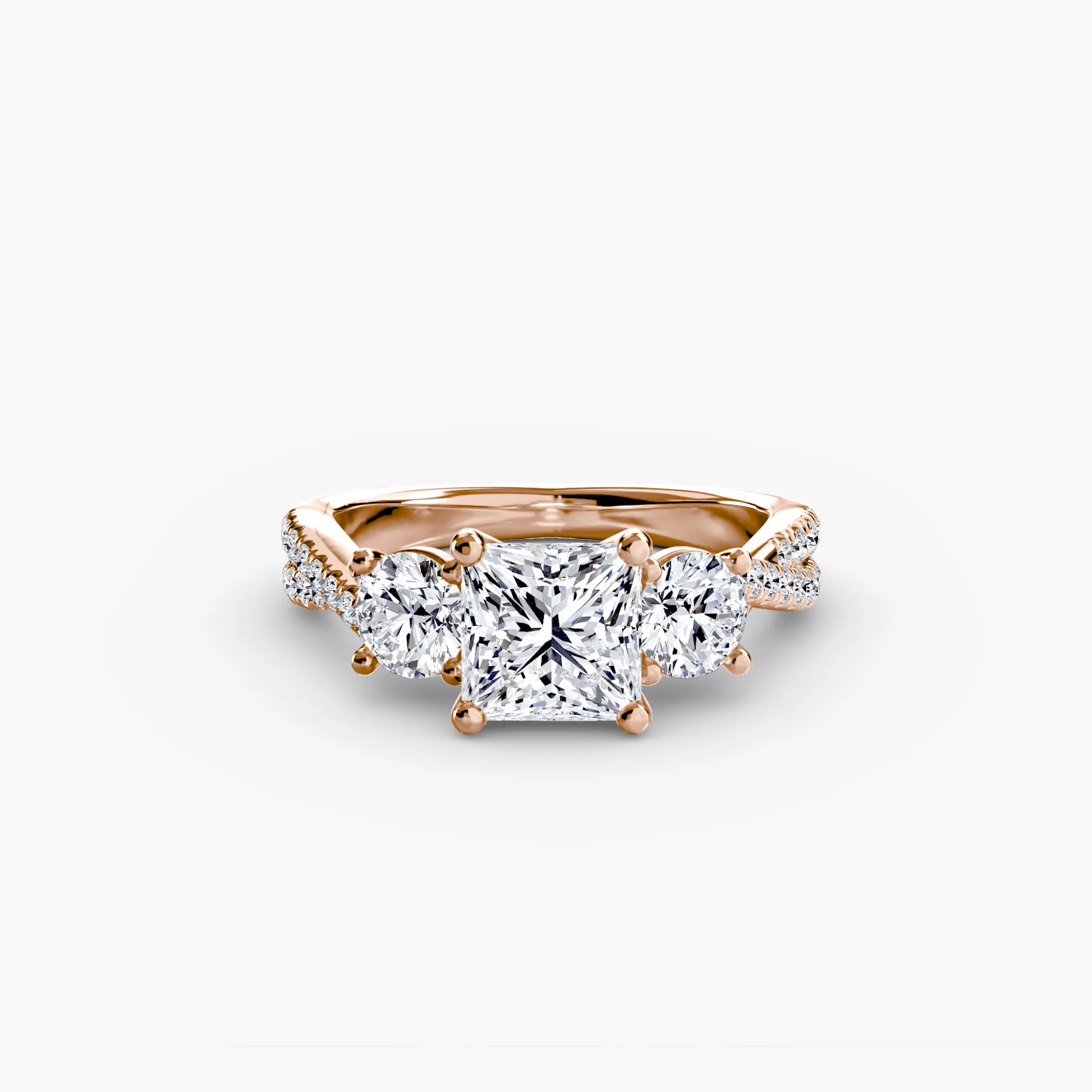 Three-Stone with Pavé Band 2 - Image 80