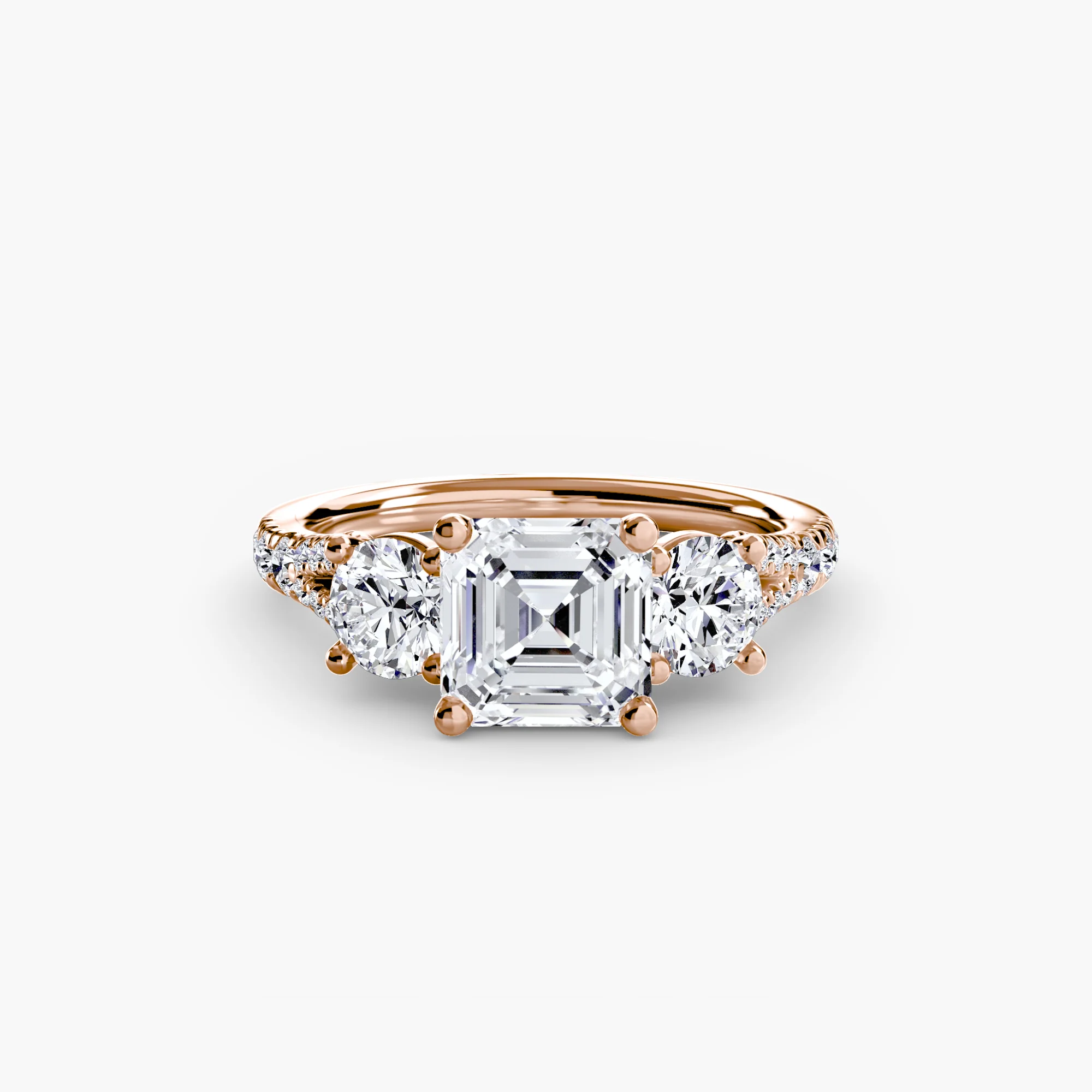 Three-Stone with Pavé Band 3 - Image 30