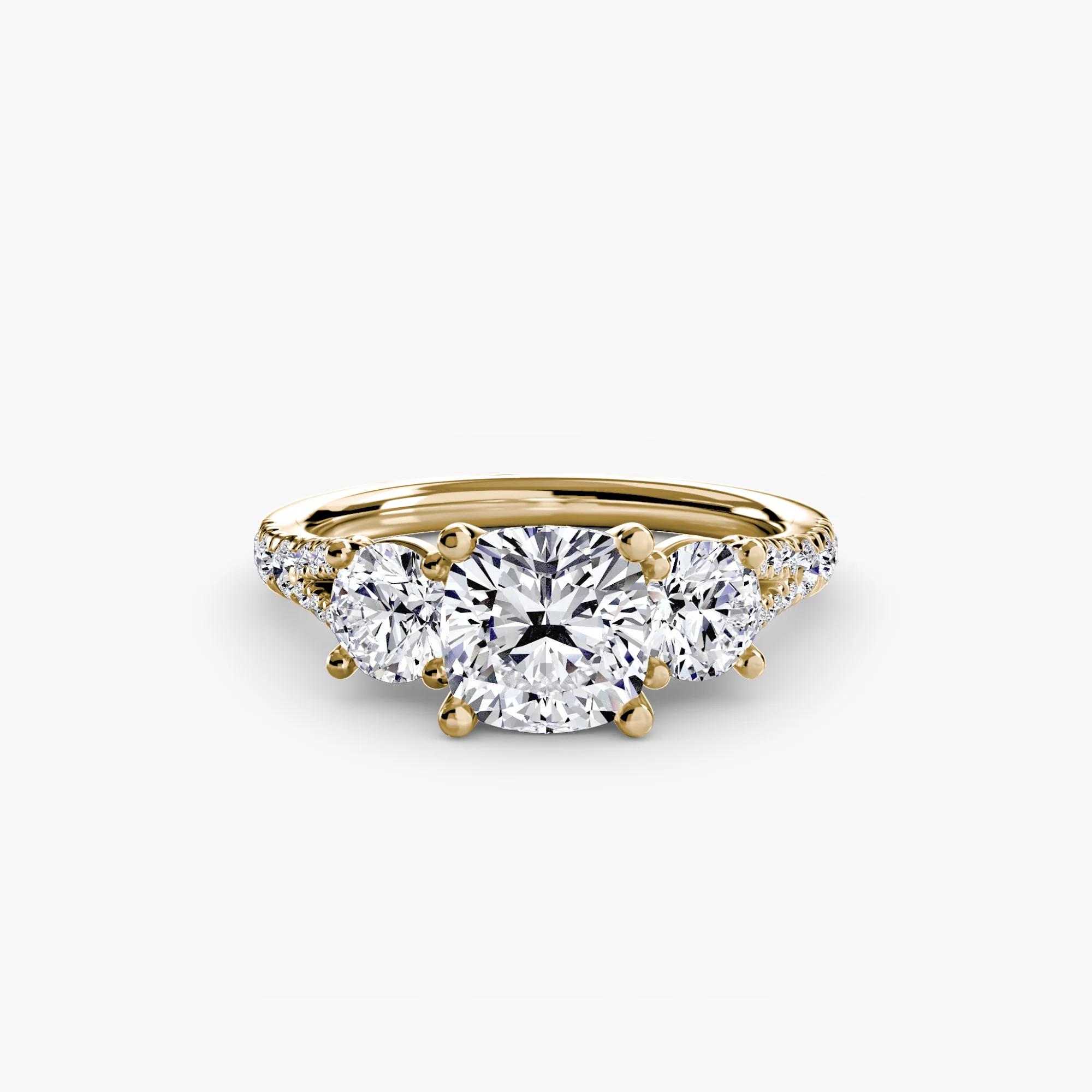 Three-Stone with Pavé Band 3 - Image 44