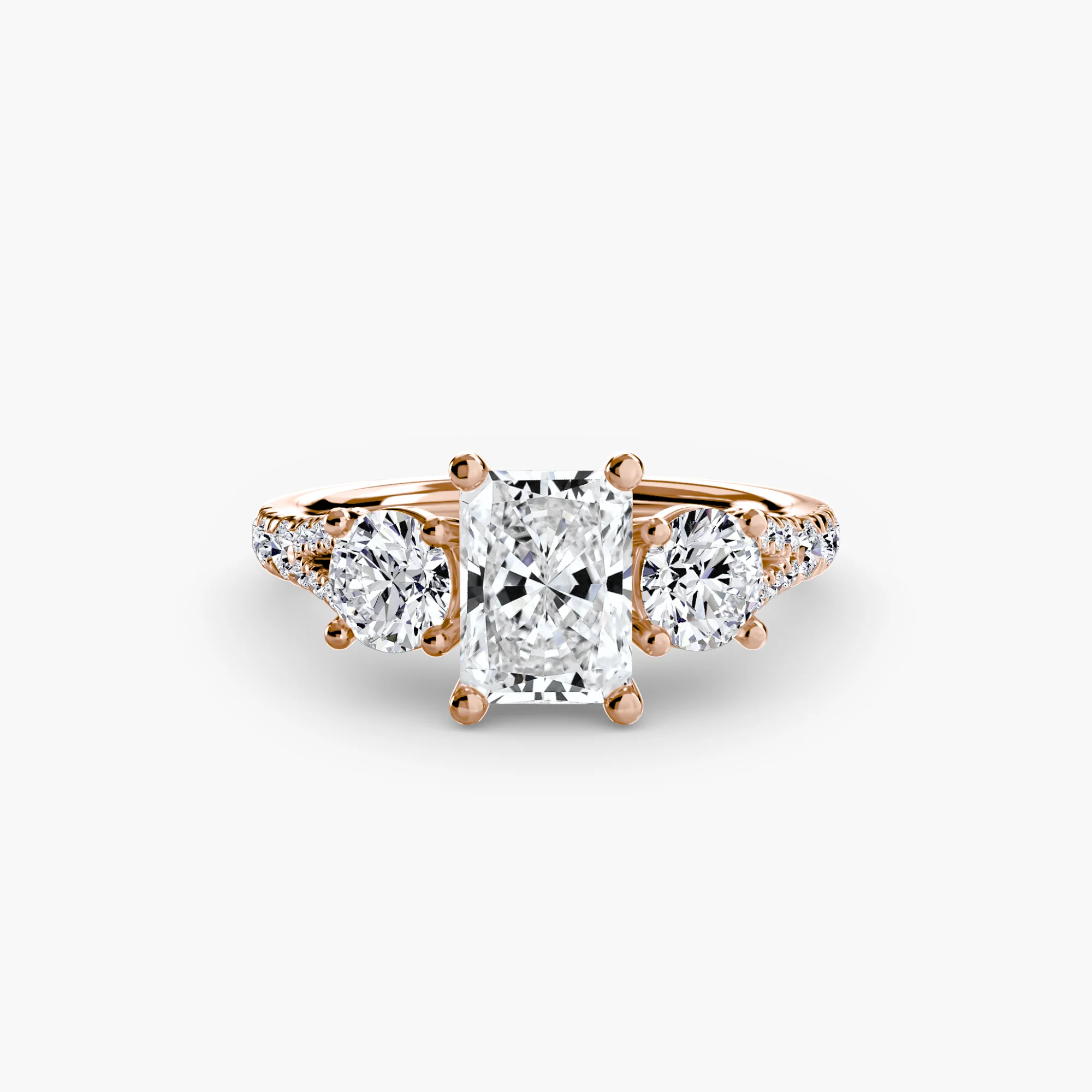 Three-Stone with Pavé Band 3 - Image 59