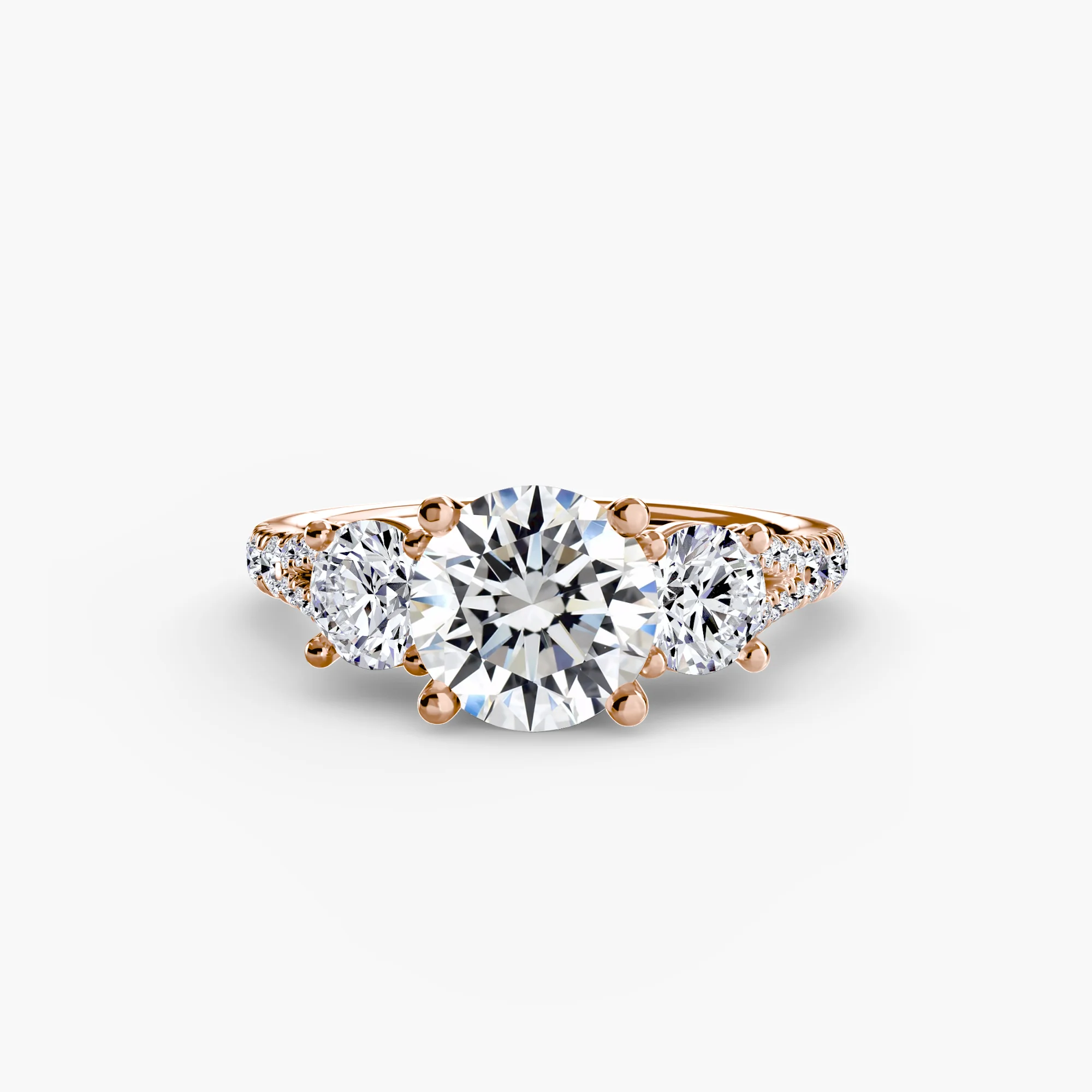 Three-Stone with Pavé Band 3 - Image 82
