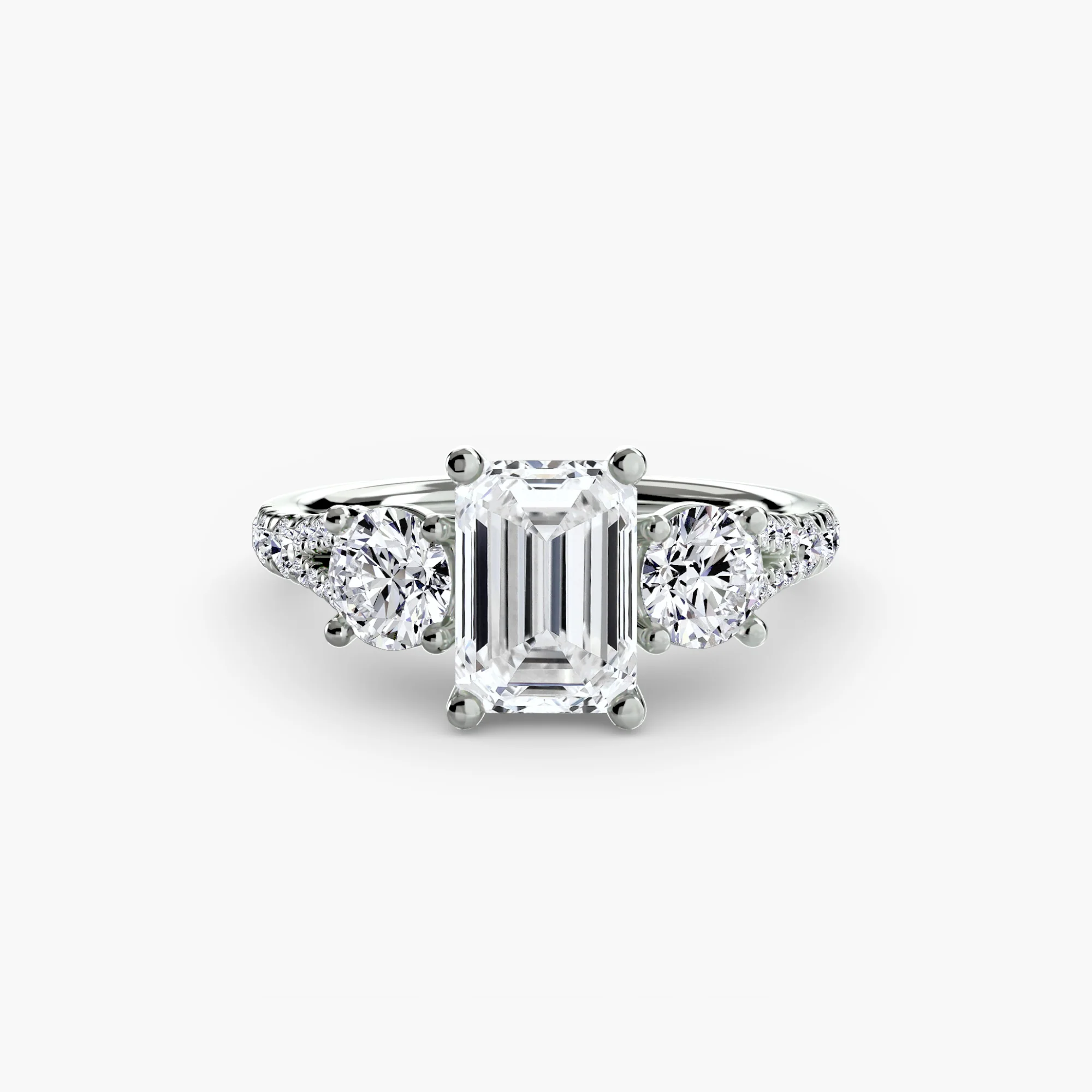 Three-Stone with Pavé Band 3 - Image 97